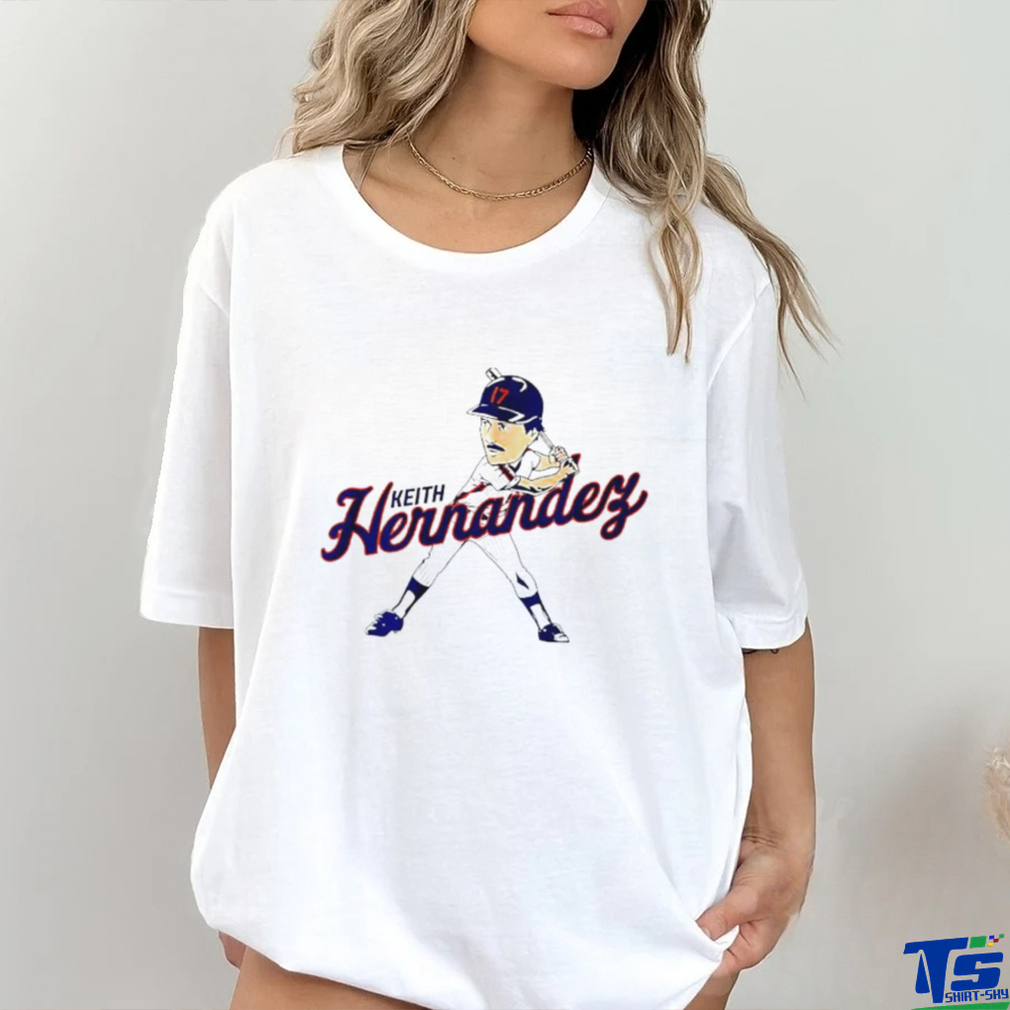 Keith Hernandez #17 batting caricature shirt Keith Hernandez #17 batting caricature shirt