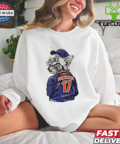 Keith Hernandez New York M Purrnandez Jacket Wht cat shirt