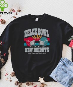 Kelce Bowl 2023 New Heights With Travis and Jason Kelce helmet shirt