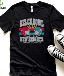 Kelce Bowl 2023 New Heights With Travis and Jason Kelce helmet shirt