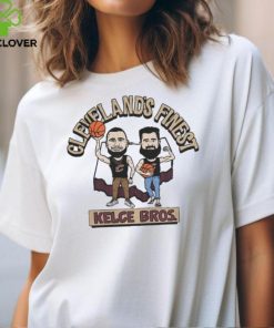 Kelce Brothers Cleveland's Finest Tee Gray shirt