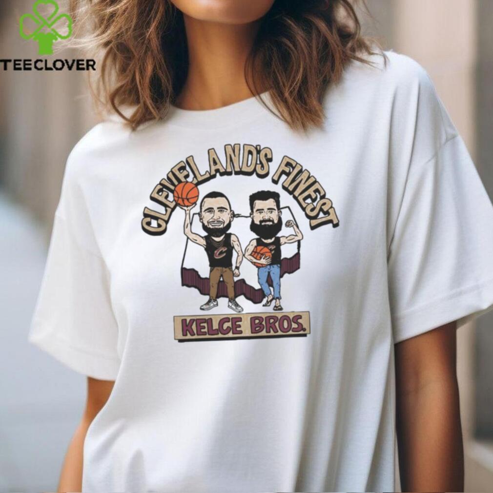 Kelce Brothers Cleveland's Finest Tee Gray shirt Kelce Brothers Cleveland's Finest Tee Gray shirt