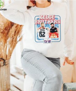 Kelce Brothers Super Bowl LVIII Jason Kelce Travis Kelce art hoodie, sweater, longsleeve, shirt v-neck, t-shirt