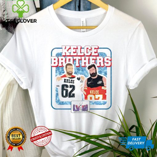 Kelce Brothers Super Bowl LVIII Jason Kelce Travis Kelce art hoodie, sweater, longsleeve, shirt v-neck, t-shirt