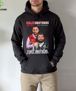 Kelce Brothers The First Brother Players To Face Each Other 2023 Signatures Shirt