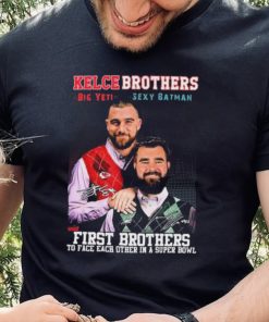 Kelce Brothers The First Brother Players To Face Each Other 2023 Signatures Shirt 1 Kelce Brothers The First Brother Players To Face Each Other 2023 Signatures Shirt