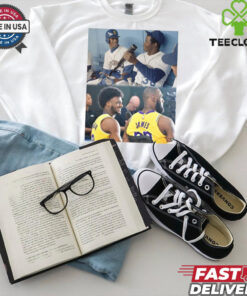 Ken Griffey Jr and Ken Griffey Sr will attend the Lakers game to watch LeBron And Bronny make history Poster t shirt