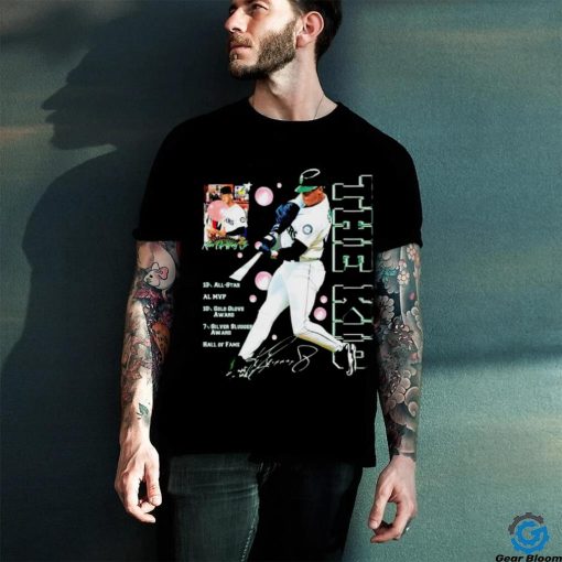 Ken Griffey Jr the kid Seattle Mariners baseball signature graphic T shirt
