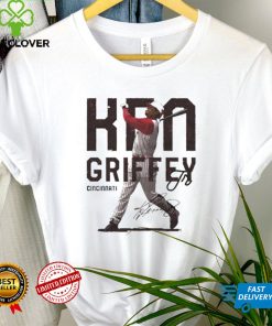 Ken Griffey Jr. Cincinnati Distressed signature shirt