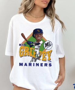 Ken Griffey Jr. Seattle Mariners Baseball Cartoon Shirt