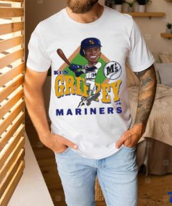 Ken Griffey Jr. Seattle Mariners Baseball Cartoon Shirt 2 Ken Griffey Jr. Seattle Mariners Baseball Cartoon Shirt