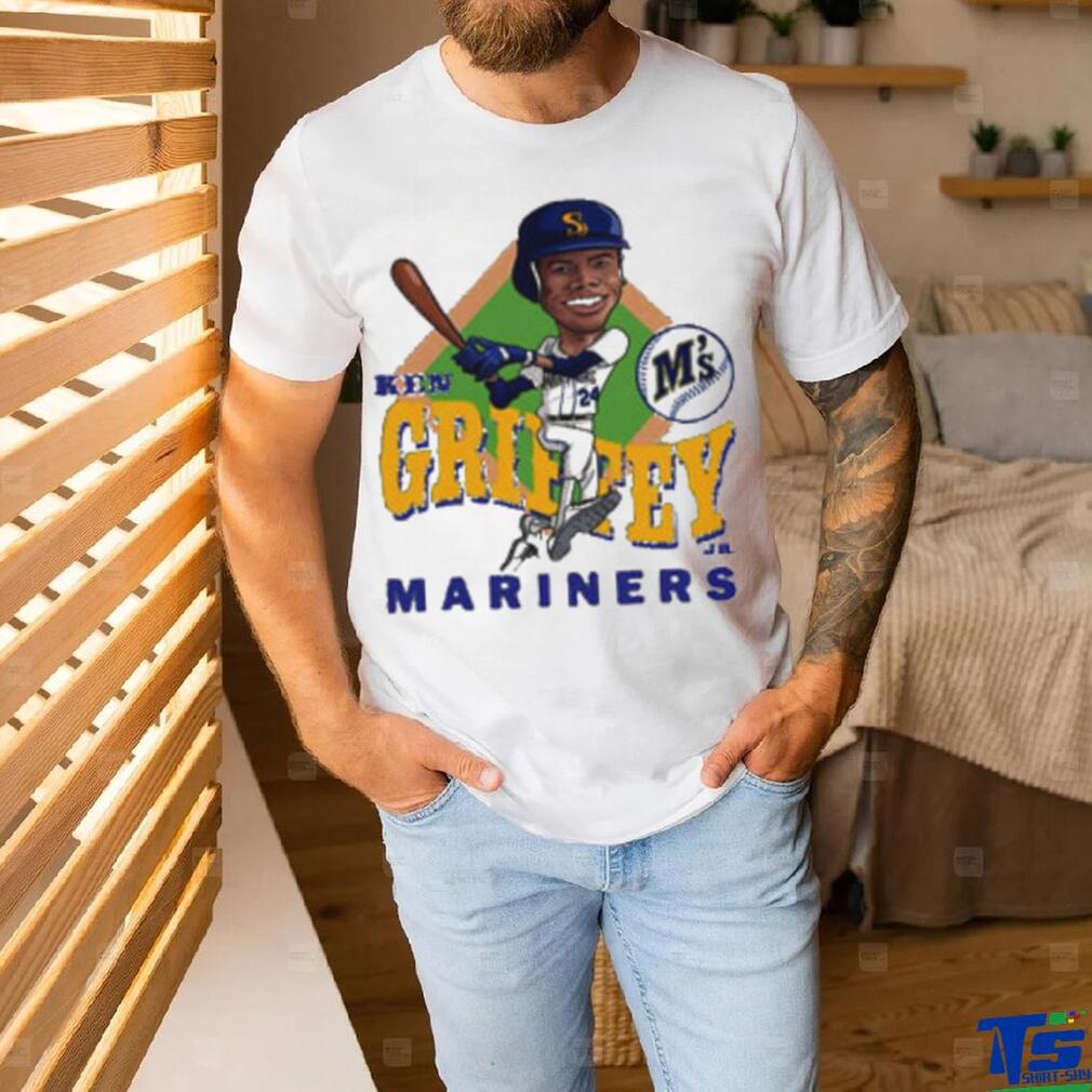 Ken Griffey Jr. Seattle Mariners Baseball Cartoon Shirt Ken Griffey Jr. Seattle Mariners Baseball Cartoon Shirt