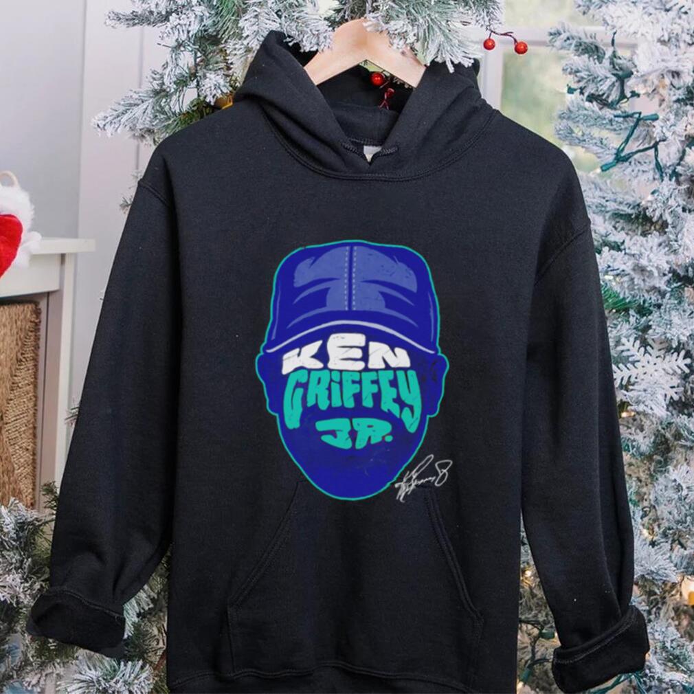 Ken Griffey Jr. Seattle Mariners baseball player head logo signature retro shirt Ken Griffey Jr. Seattle Mariners baseball player head logo signature retro shirt