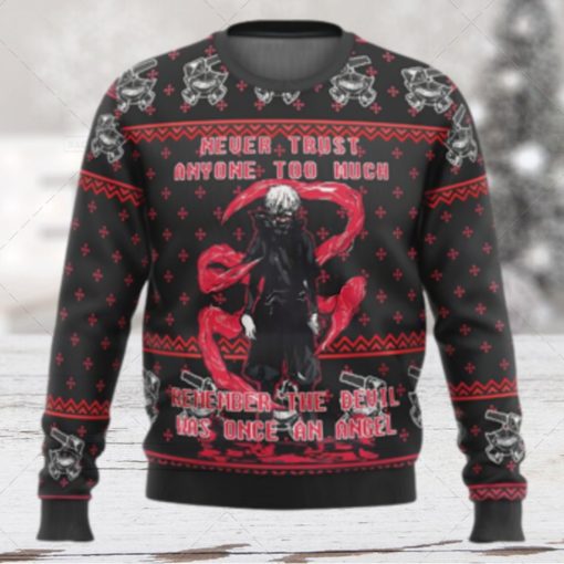 Ken Kaneki Tokyo Ghoul Anime Christmas Ugly Wool Knitted Sweater