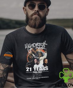 Kendrick Lamar 21 Years 2003 2024 Thank You For The Memories T Shirt
