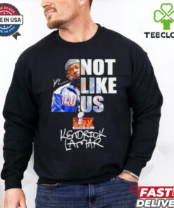 Kendrick Lamar not like us signature Super Bowl shirt