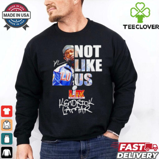 Kendrick Lamar not like us signature Super Bowl shirt