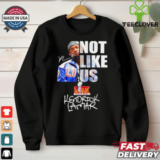 Kendrick Lamar not like us signature Super Bowl shirt