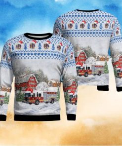 Kentucky, Elizabethtown Fire Department Engine 2034 Christmas AOP 3D Ugly Christmas Sweater