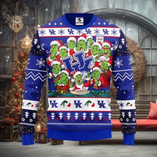 Kentucky Wildcats 12 Grinch Xmas Day Christmas Ugly Sweater