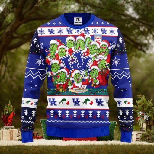 Kentucky Wildcats 12 Grinch Xmas Day Christmas Ugly Sweater