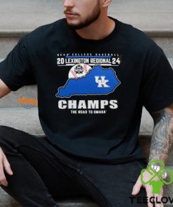 Kentucky Wildcats 2024 Lexington Regional Champs the road to Omaha shirt