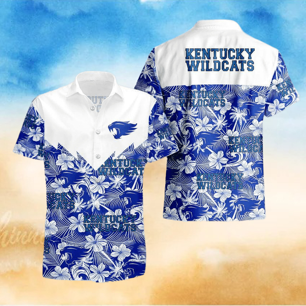Kentucky Wildcats 3D Hawaiian Shirt Tropical Seamless NCAA Men And Women Gift For Fans Kentucky Wildcats 3D Hawaiian Shirt Tropical Seamless NCAA Men And Women Gift For Fans