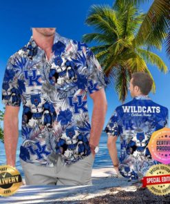 Kentucky Wildcats America Flag Tropical Floral Aloha Hawaiian Shirt Beach Shorts Custom Name For Men Women