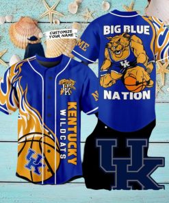 Kentucky Wildcats Big Blue Nation Custom Baseball Jersey