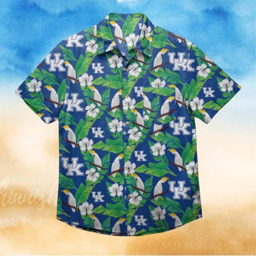 Kentucky Wildcats Floral Hawaiian Shirt