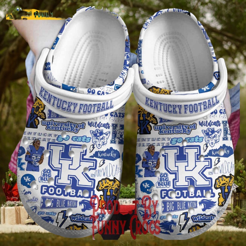 Kentucky Wildcats Football Crocs Shoes