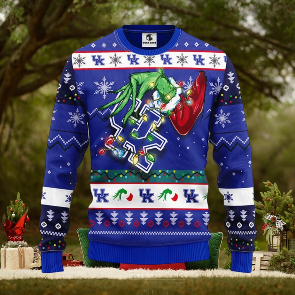 Kentucky Wildcats Grinch Christmas Ugly Sweater Kentucky Wildcats Grinch Christmas Ugly Sweater