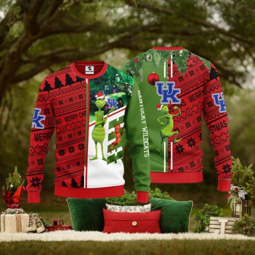 Kentucky Wildcats Grinch & Scooby doo Christmas Ugly Sweater 1