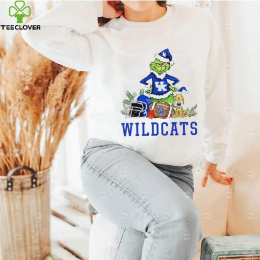 Kentucky Wildcats Grinch and Max dog funny Christmas hoodie, sweater, longsleeve, shirt v-neck, t-shirt