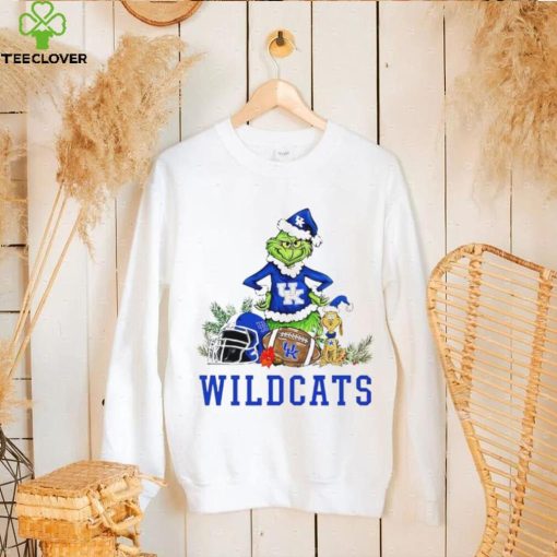 Kentucky Wildcats Grinch and Max dog funny Christmas hoodie, sweater, longsleeve, shirt v-neck, t-shirt