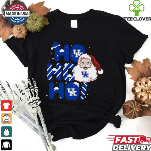 Kentucky Wildcats Ho Ho Ho Santa Claus Christmas shirt