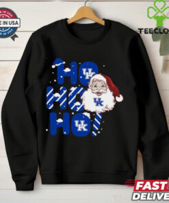 Kentucky Wildcats Ho Ho Ho Santa Claus Christmas shirt