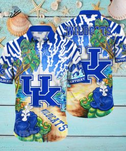 Kentucky Wildcats NCAA Floral Classic Full Printed Hawaiian Shirt 1 Kentucky Wildcats NCAA Floral Classic Full Printed Hawaiian Shirt