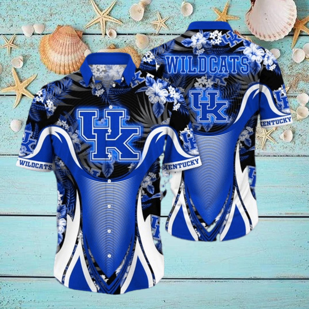 Kentucky Wildcats NCAA Flower Hawaii Shirt For Fans Kentucky Wildcats NCAA Flower Hawaii Shirt For Fans