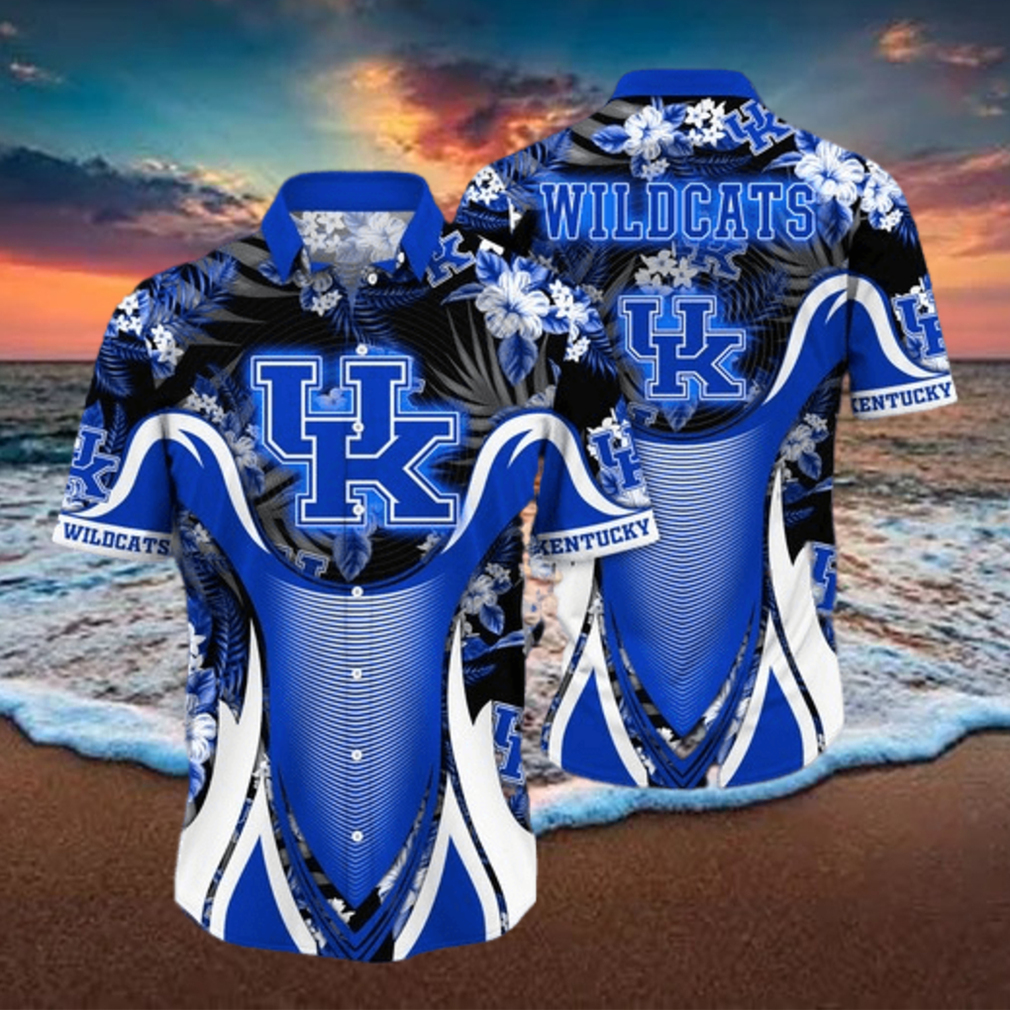 Kentucky Wildcats NCAA Flower Hawaii Shirt For Fans Kentucky Wildcats NCAA Flower Hawaii Shirt For Fans