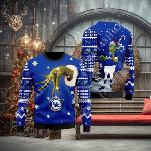 Kentucky Wildcats Team Grinch Ugly Christmas Sweater