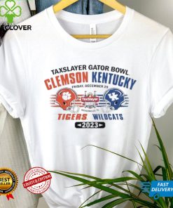 Kentucky Wildcats Vs Clemson Tigers 2023 Taxslayer Gator Bowl Head To Head Shirt