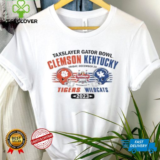 Kentucky Wildcats Vs Clemson Tigers 2023 Taxslayer Gator Bowl Head To Head Shirt