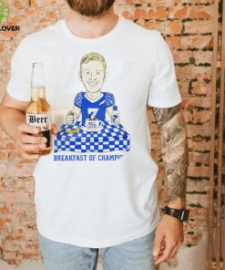Kentucky Wildcats Will Levis Breakfast of Champions cartoon shirt