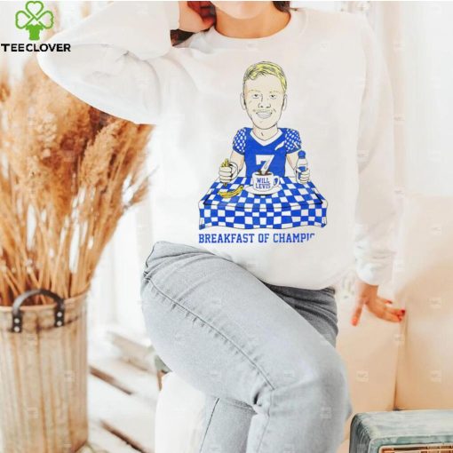 Kentucky Wildcats Will Levis Breakfast of Champions cartoon shirt
