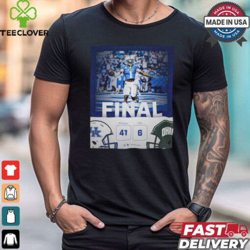 Kentucky Wildcats Win 41 6 Ohio Football 2024 Game Day Final Score Shirt