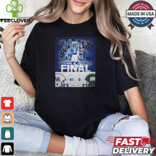 Kentucky Wildcats Win 41 6 Ohio Football 2024 Game Day Final Score Shirt