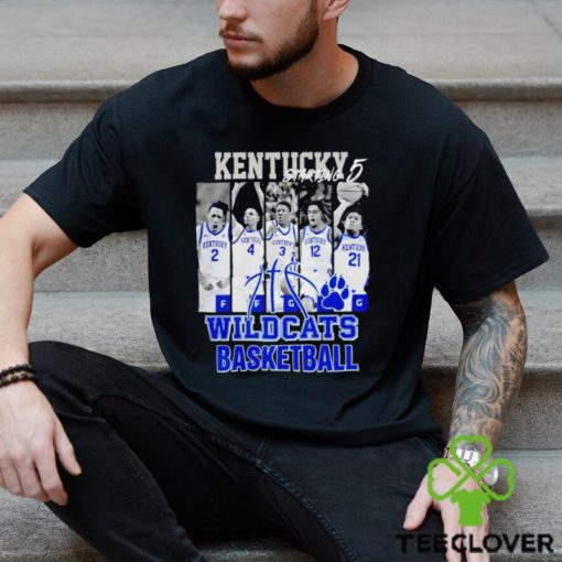 Kentucky  Wildcats  basketball  starting  5  players  hoodie, sweater, longsleeve, shirt v-neck, t-shirt