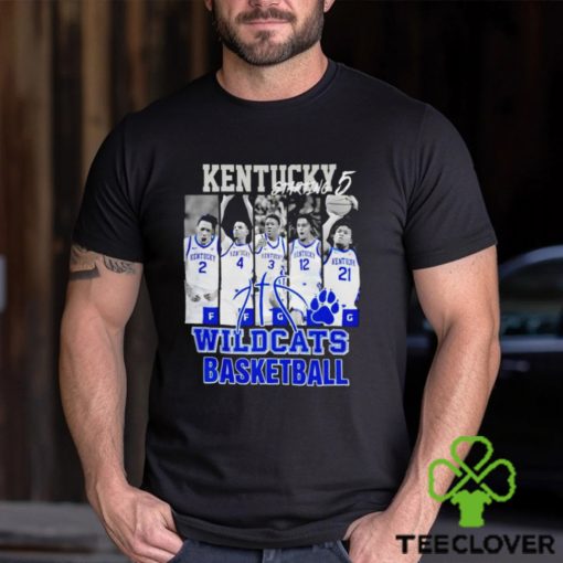 Kentucky  Wildcats  basketball  starting  5  players  hoodie, sweater, longsleeve, shirt v-neck, t-shirt