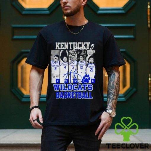 Kentucky  Wildcats  basketball  starting  5  players  hoodie, sweater, longsleeve, shirt v-neck, t-shirt